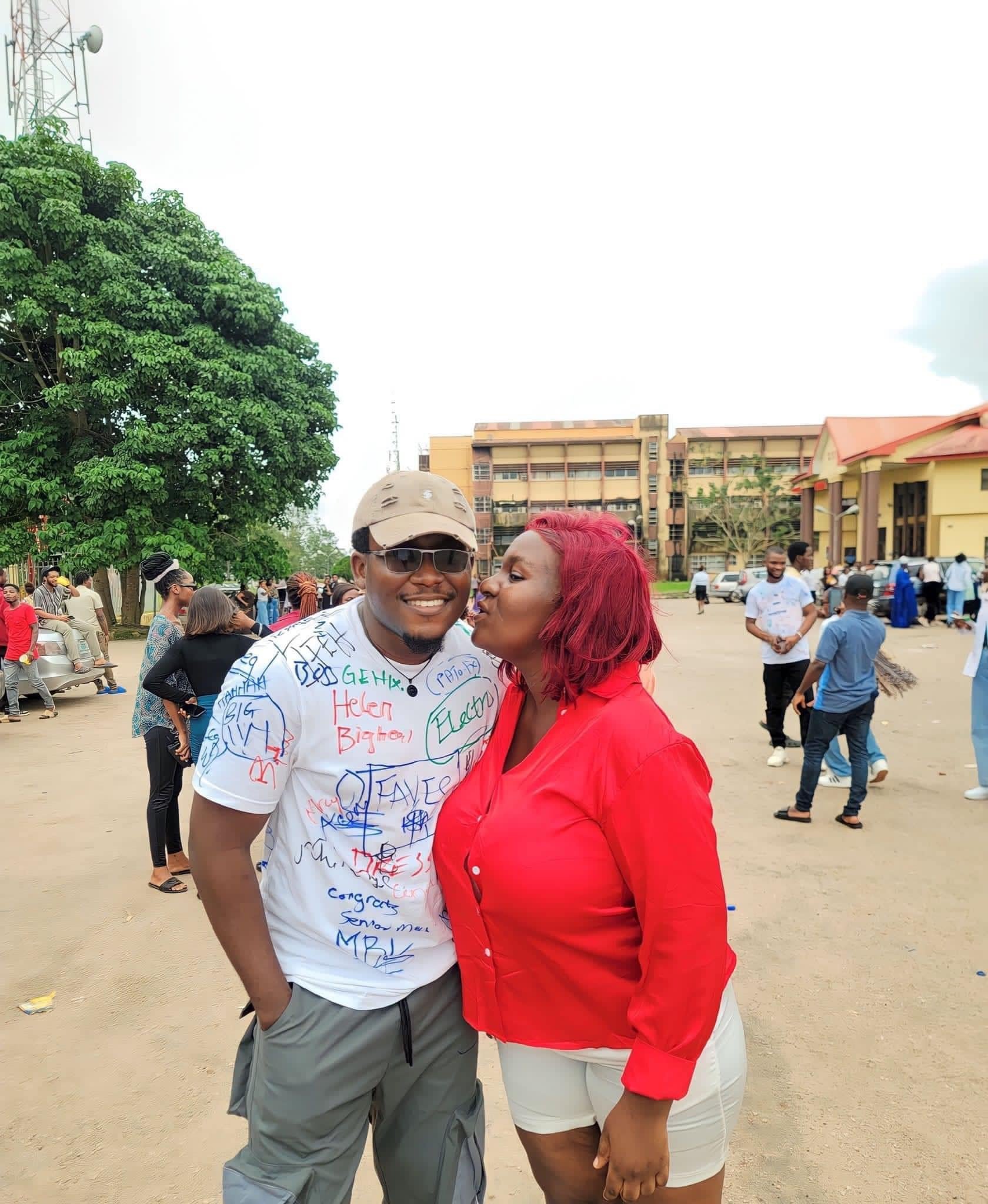 Lady Rejoices As Boyfriend Graduates From University