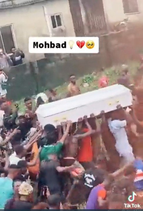 See Mohbad Inside His Coffin