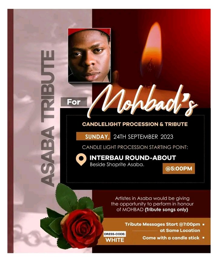 Asaba sets date for Mohbad’s candle light