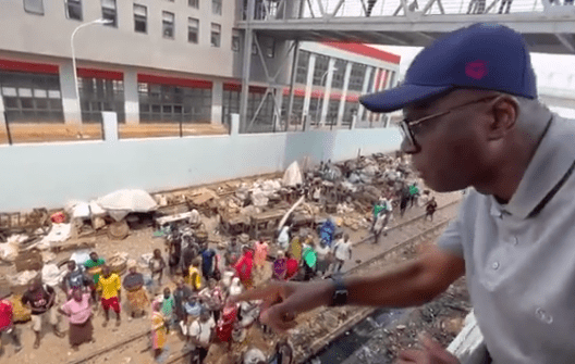 Sanwo-Olu orders Agege traders to vacate train tracks in 2 days