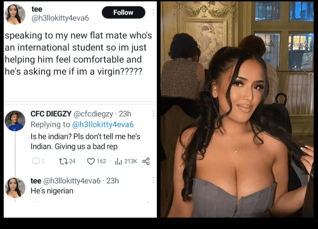UK Female Student Kicks Out Male Nigerian Flatmate For Asking If She’s A Virgin