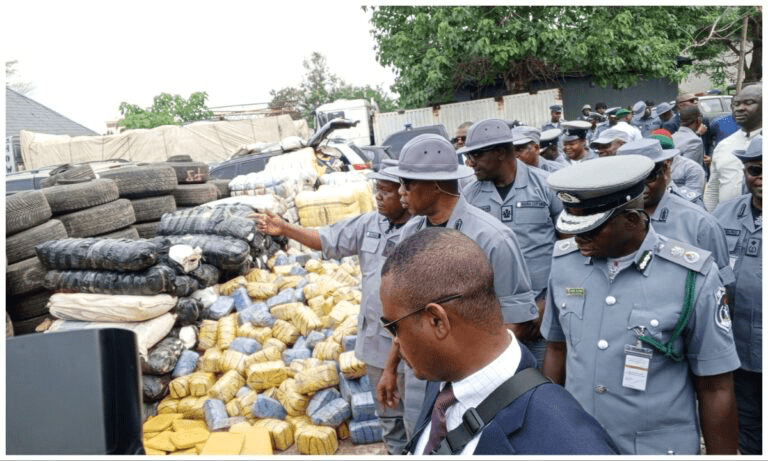 Customs CG Storms Ogun As Command Seizes Rice, Weeds, Used Tyres, Others