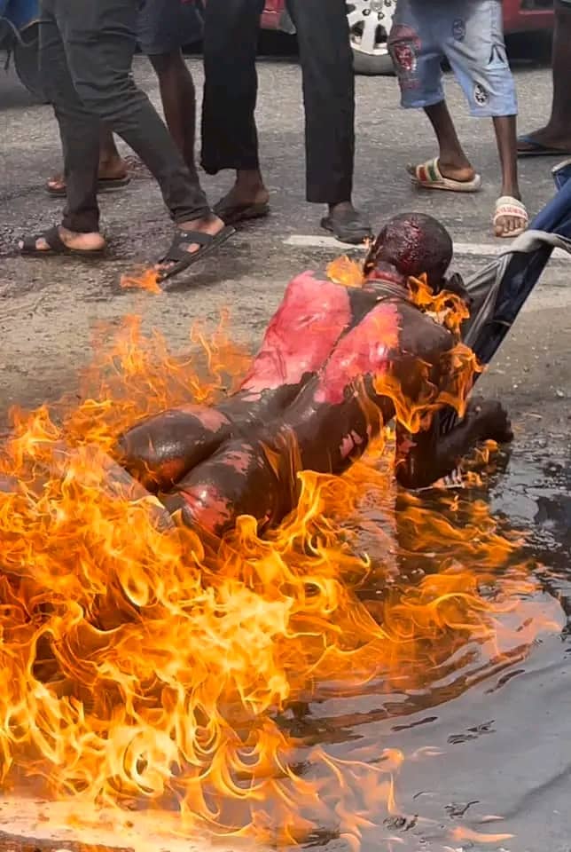 How Police Rescue Robber After Mob Set Him On Fire In Delta