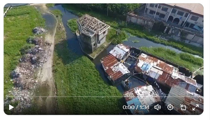 Video Of Houses Built On Drainage Channel In Lekki