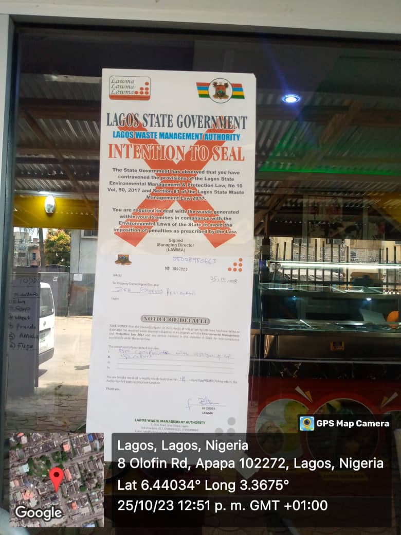 LAWMA Serves Intention To Seal Notices