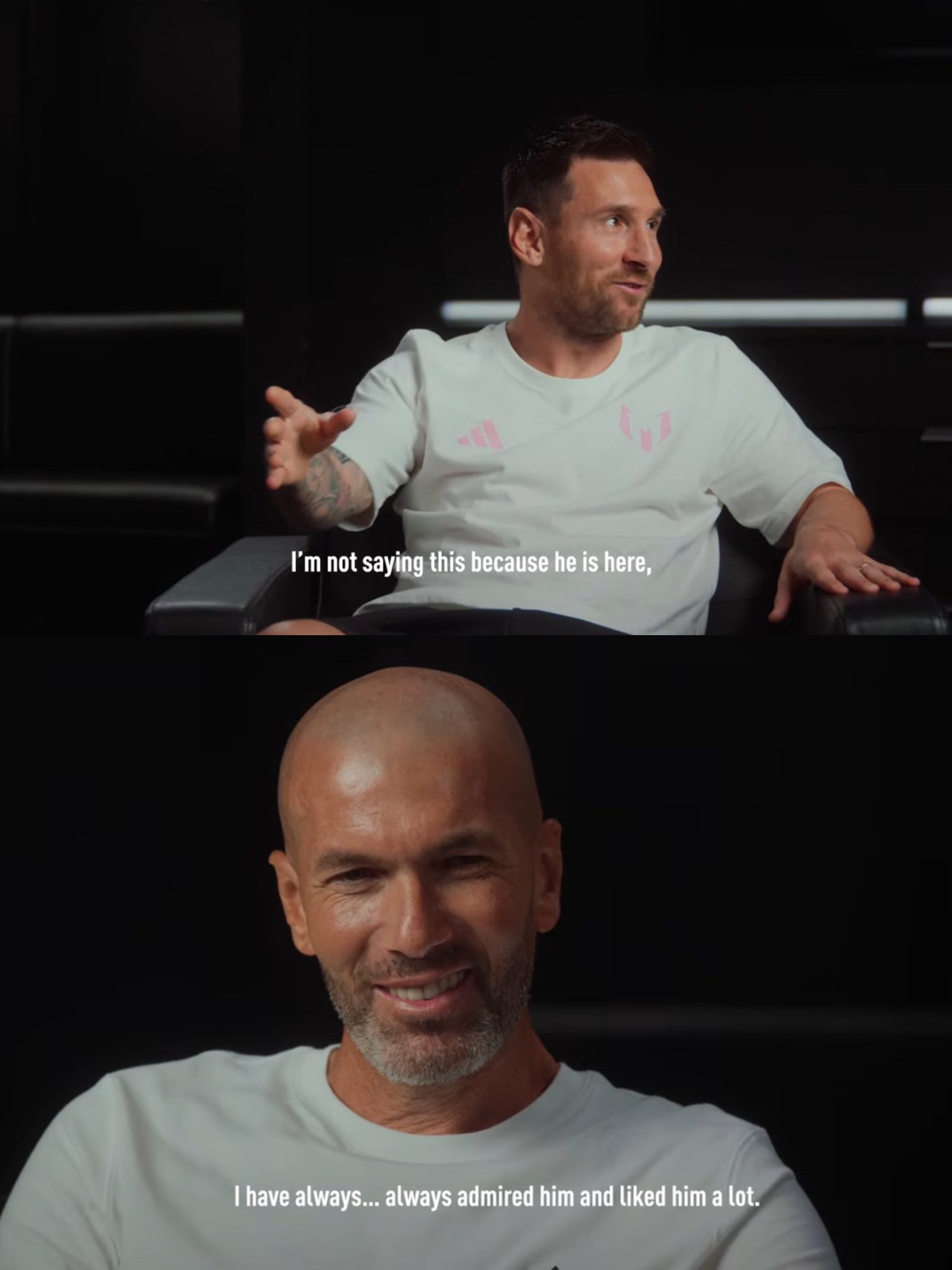 Messi Hails Zidane, Calls Him 'One Of The Greatest Players In History