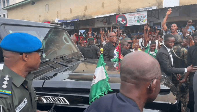 Imo Guber: Moment Peter Obi Lands In Owerri