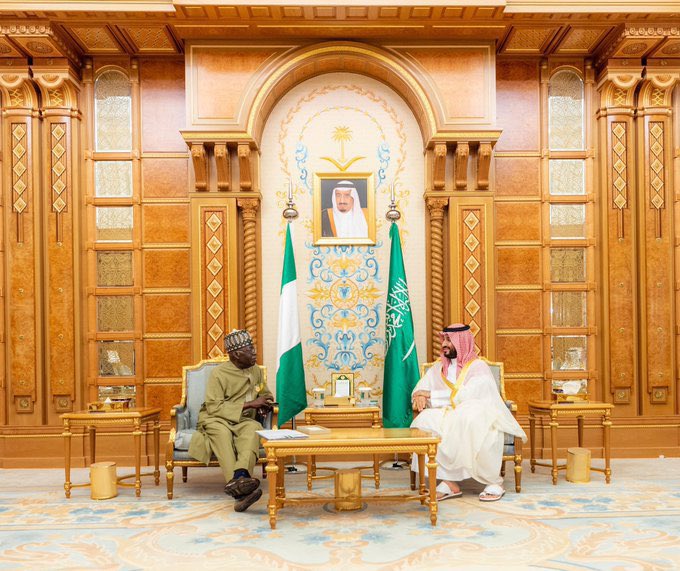 Tinubu Meets Mohammed Bin Salman, Saudi Crown Prince