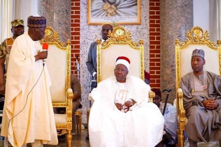 Tinubu Visits Shehu of Borno, Says Security Remains Top Priority