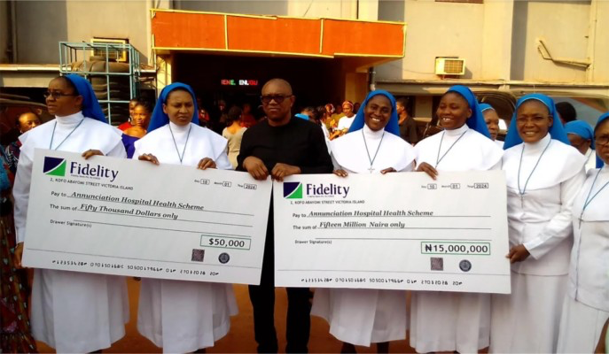 Peter Obi Donates ₦‎75m To Mission Hospital In Enugu