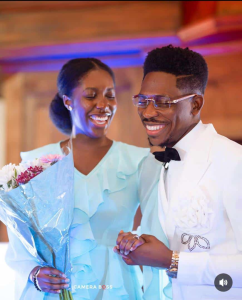 Reactions as gospel singer Moses Bliss got engaged to his fiancée