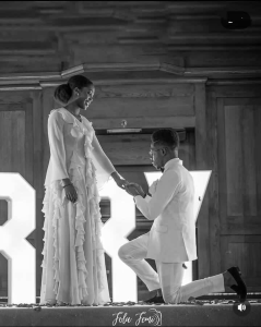 Reactions as gospel singer Moses Bliss got engaged to his fiancée