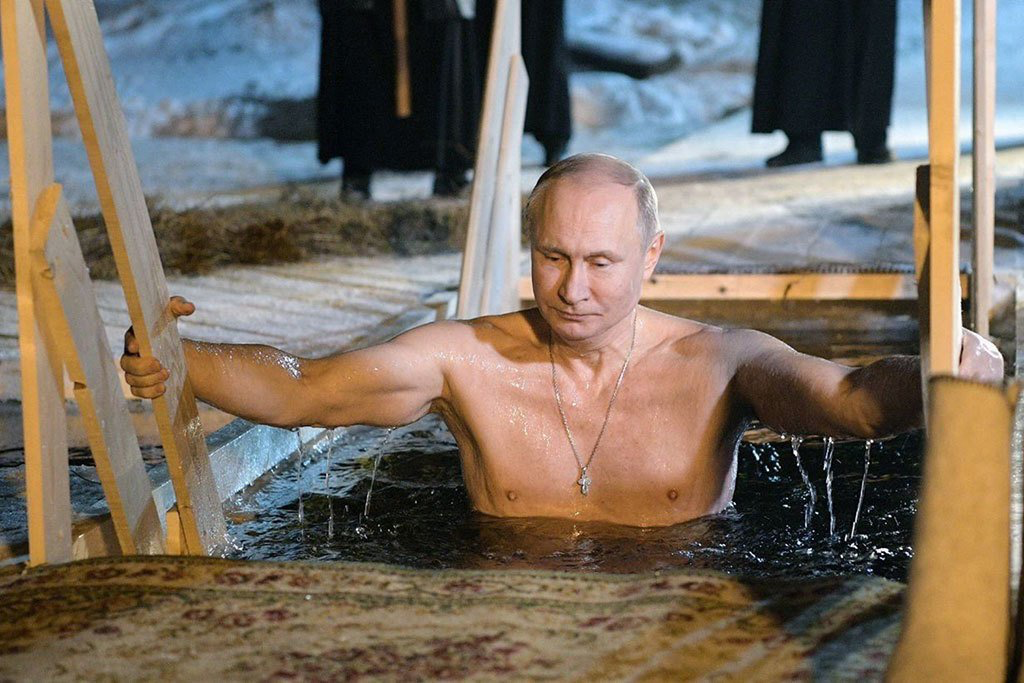 Vladimir Putin Dives Into Ice Frozen Lake To Celebrate Epiphany