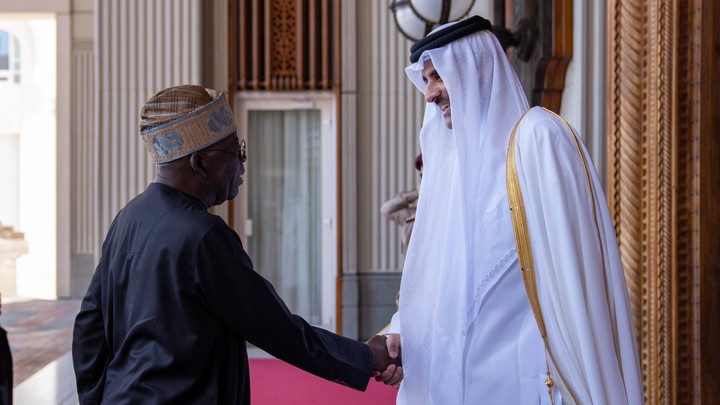 Photos As Tinubu Meets With The Emir Of Qatar