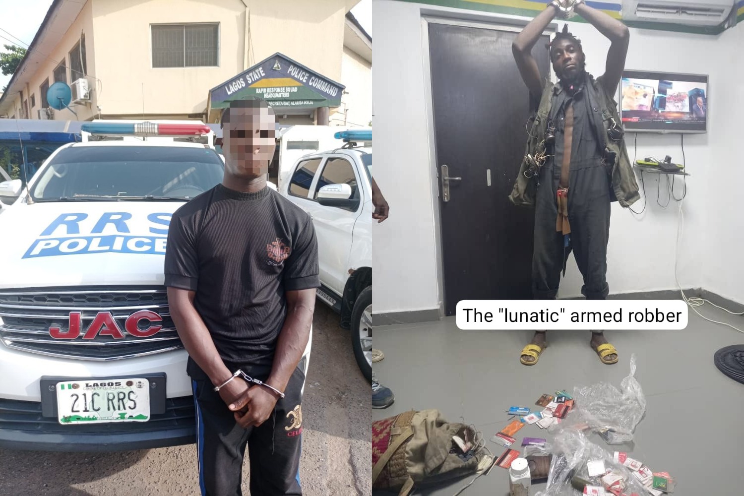 Police arrest kidnapper disguised as lunatic