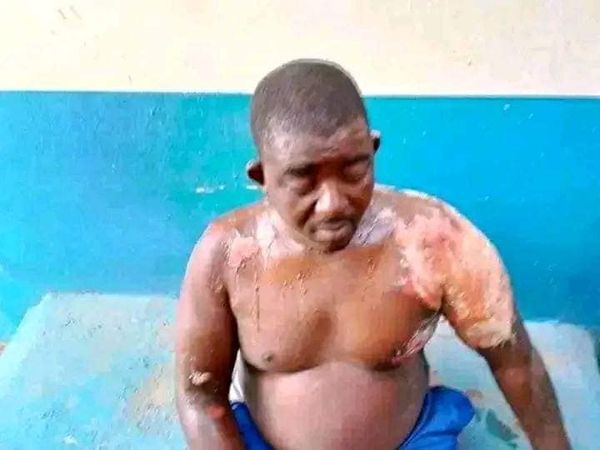 How Newly wedded wife bathes her husband with hot water for stopping her from calling men