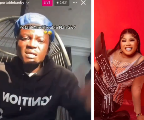 Portable continues to drag his wife Bewaji over her birthday post that excluded him (video)