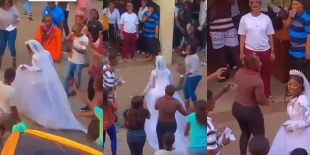 Bride Storms School In Wedding Gown To Write Her Final Exam - Says She Can Carry Expo With The Gown