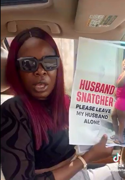 Moment Wife Plasters Streets with 'Husband Snatcher' Posters