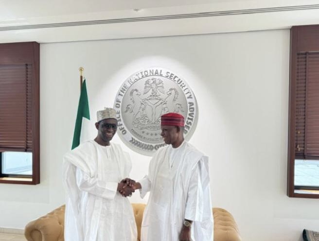 Kano Governor, Abba Yusuf Visits NSA Adviser, Ribadu In Abuja Over Emirate Tussle