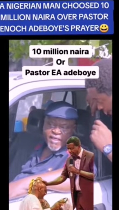 Moment man chosed N10m over over Pastor Adeboye’s prayer (Video)