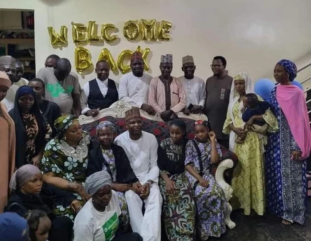 Moment Abba Kyari was welcome by his family after release