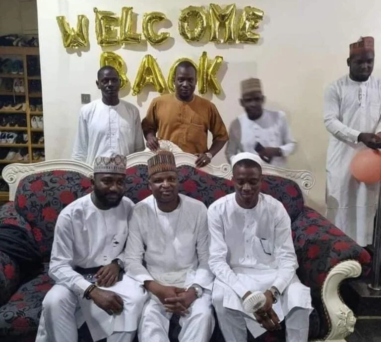 Moment Abba Kyari was welcome by his family after release