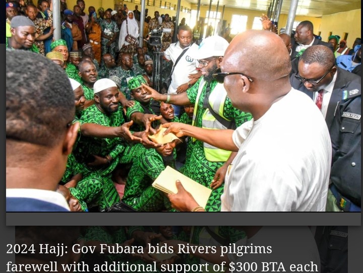 2024 Hajj: Gov Fubara Gives Rivers Pilgrims Additional Support Of $300 BTA Each