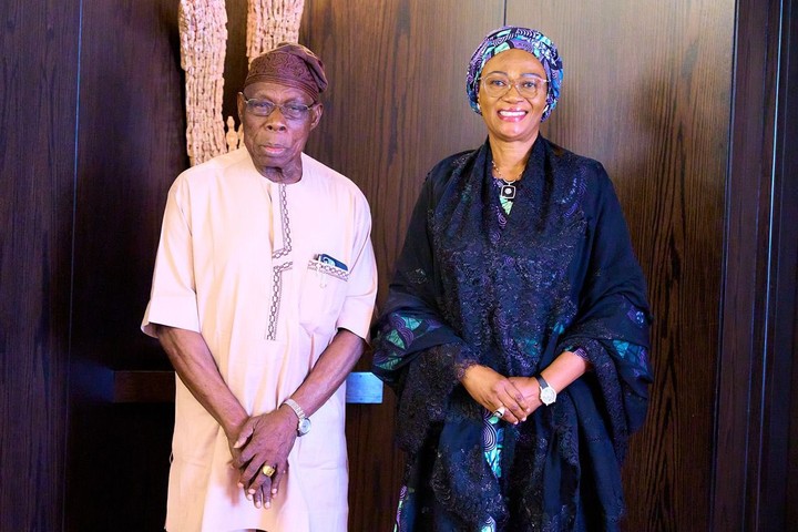 Olusegun Obasanjo Visits First Lady, Remi Tinubu