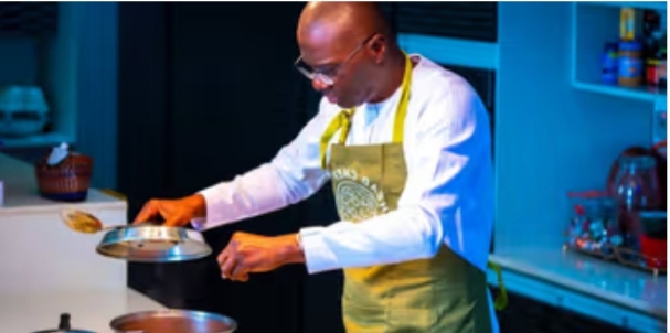 Amazing Photos Of Governor Sanwo-Olu In The Kitchen