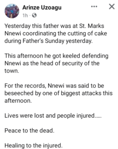 Sit-at-home: Moment Gunmen kill gallant vigilante commander, injure others in Anambra