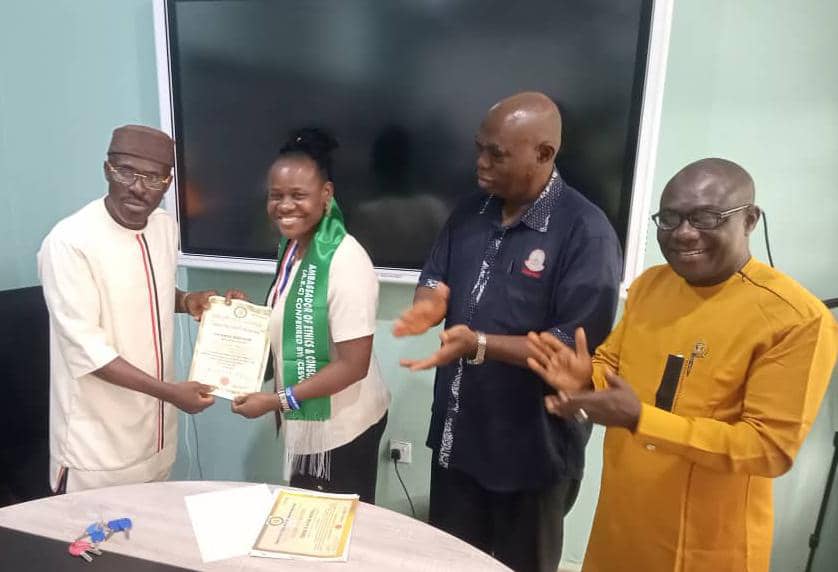 CESVO Honours SSANU UNIZIK Chairperson, Nwangwu With Ambassadorial Award Of Ethics, Conscience