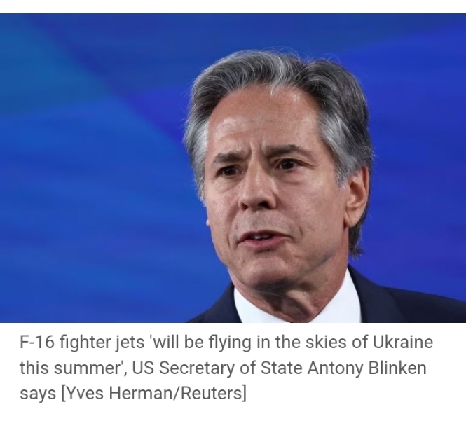 NATO Allies Begin Transfer Of F-16s To Ukraine, Blinken Says