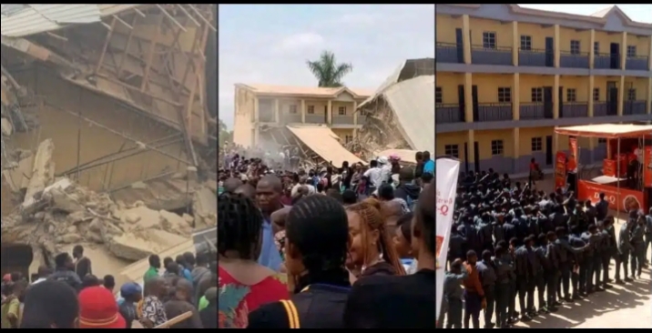 Video From Saints Academy Building Collapse In Jos