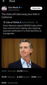 California Passes Banning Schools From Telling Parents Of Child's Transgender ID