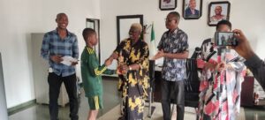 Grassroot boxing talent hunt: Mazi Okoronkwo presents the champion of the champions, Victory Nnaji to Enugu North LGA