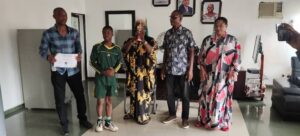 Grassroot boxing talent hunt: Mazi Okoronkwo presents the champion of the champions, Victory Nnaji to Enugu North LGA