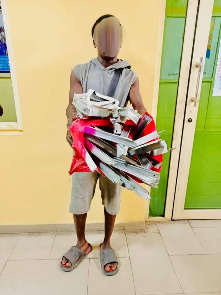 Lagos State Neighborhood Safety Corp Apprehends School Burglar