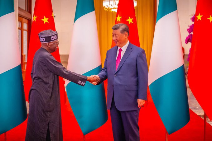 Pictures Of Tinubu And President Xi In China