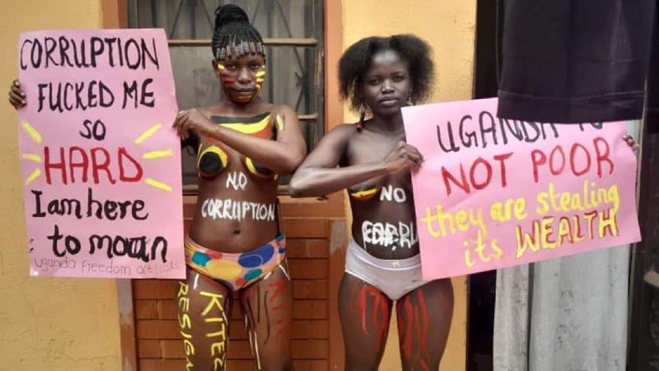 Poverty f*cked me so hard, am here to moan, Ugandan women protest naked