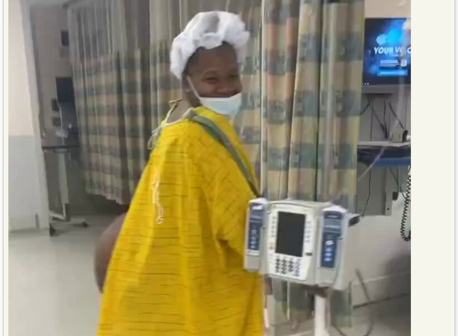 Lady thanks God for a successful BBL surgery, Shows n#de video of the result