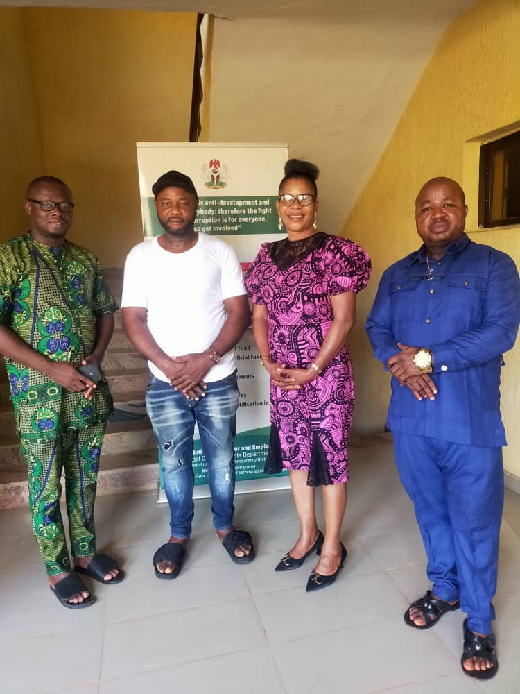 Courtesy Call: NUMTEN Anambra State Chairman, Secretary Visit Comptroller Federal Ministry of Labour And Employment in Awka