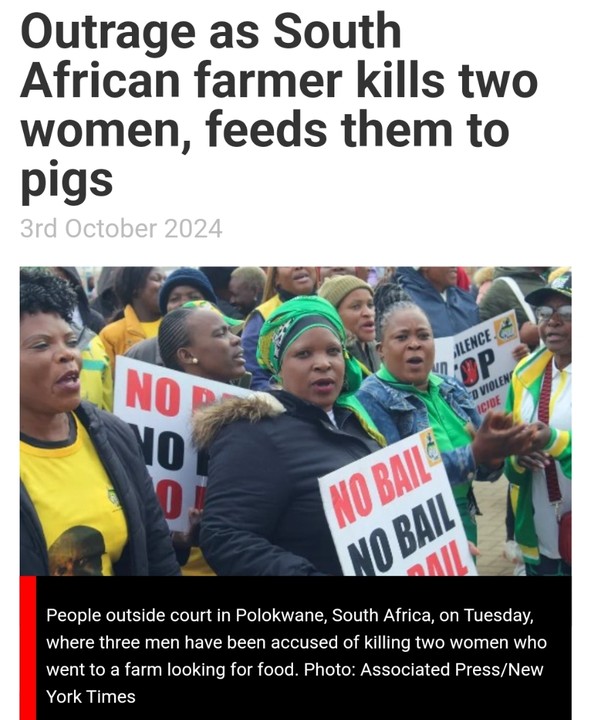 How South African Farmer Kills Two Women, Feeds Them To Pigs