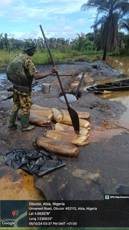 Troops Destroy 15 Illegal Refineries, Recover 115,000 Litres Of Stolen Crude