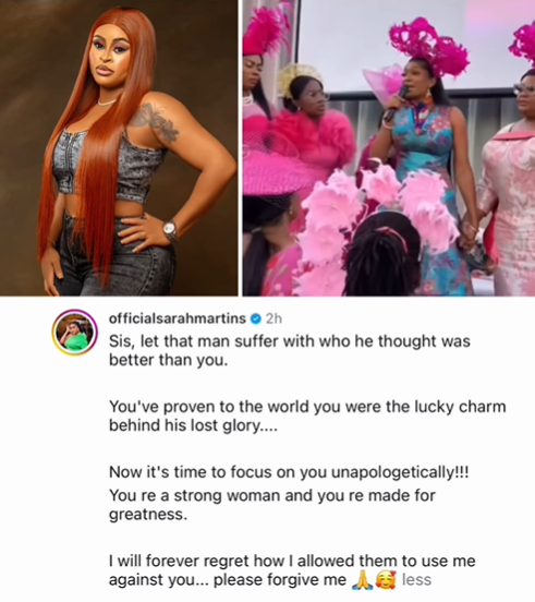 “You have clearly shown you are behind his lost glory” - Actress Sarah tells May Yul-Edochie