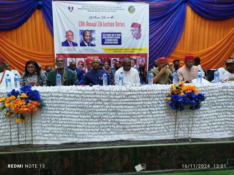 NAU Holds 13th Edition of Zik's Annual Lecture Series