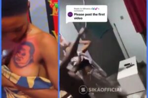 Girl Got Flogged By Brother After Tattooing Boyfriend Face On Her Chest