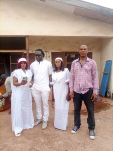 Mazi Okoronkwo condoles with the family of late chief boxing coach of Enugu, Mr Felix Nwachukwu Edeh